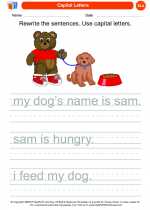 English Language Arts - Kindergarten - Worksheet: Capital Letters