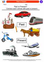 Social Studies - First Grade - Worksheet: Past or Present