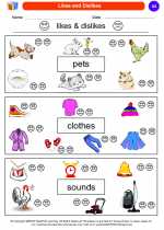 Social Studies - Kindergarten - Worksheet: Likes and Dislikes