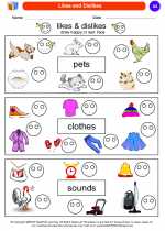 Social Studies - Kindergarten - Worksheet: Likes and Dislikes