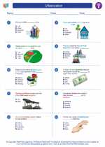 Social Studies - Fifth Grade - Worksheet: Urbanization