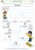 relative position 1st grade math worksheets and study guides