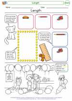 Mathematics - First Grade - Worksheet: Length