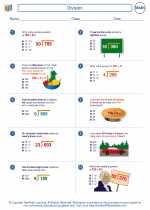 Mathematics - Sixth Grade - Worksheet: Division