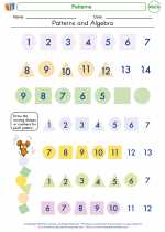 Mathematics - Kindergarten - Worksheet: Patterns