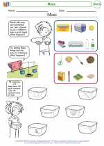 Mathematics - First Grade - Worksheet: Mass