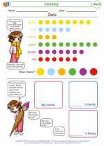 Mathematics - Kindergarten - Worksheet: Counting