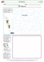 Mathematics - First Grade - Worksheet: 2D Space