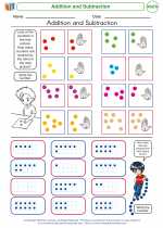 Mathematics - First Grade - Worksheet: Addition and Subtraction