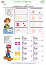 Mathematics - Third Grade - Worksheet: Multiplication and Division