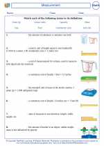 Mathematics - Fourth Grade - Vocabulary: Measurement