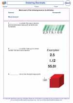 Mathematics - Fifth Grade - Vocabulary: Ordering Decimals