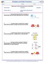 Mathematics - Fifth Grade - Vocabulary: Compare and Order Fractions