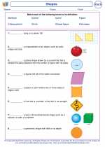 Mathematics - First Grade - Vocabulary: Shapes