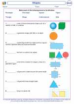 Mathematics - First Grade - Vocabulary: Shapes