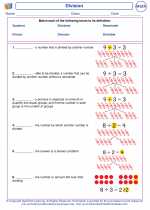 Mathematics - Fifth Grade - Vocabulary: Division