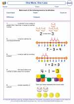 Mathematics - Second Grade - Vocabulary: One More, One Less