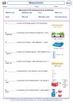 Mathematics - Third Grade - Vocabulary: Measurement