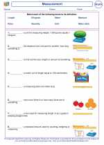 Mathematics - Second Grade - Vocabulary: Measurement