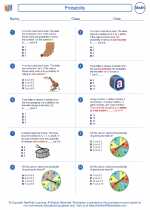 Mathematics - Fifth Grade - Worksheet: Probability