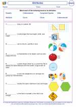 Mathematics - First Grade - Vocabulary: Attributes