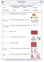 Mathematics - First Grade - Vocabulary: Place Value