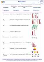 Mathematics - First Grade - Vocabulary: Place Value