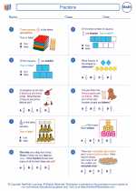 Mathematics - Third Grade - Worksheet: Fractions