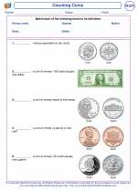 Mathematics - First Grade - Vocabulary: Counting Coins