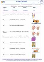 Mathematics - First Grade - Vocabulary: Relative Position