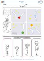 Mathematics - Kindergarten - Worksheet: Length