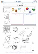 Mathematics - Kindergarten - Worksheet: 3D Space