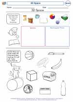 Mathematics - Kindergarten - Worksheet: 3D Space