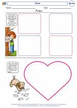 Mathematics - First Grade - Worksheet: Area