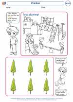 Mathematics - First Grade - Worksheet: Position