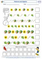 Mathematics - First Grade - Worksheet: Patterns and Algebra