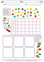 Mathematics - Kindergarten - Worksheet: Data