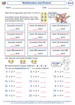 Mathematics - Third Grade - Worksheet: Multiplication and Division