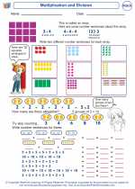 Mathematics - Third Grade - Worksheet: Multiplication and Division