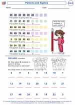 Mathematics - Second Grade - Worksheet: Patterns and Algebra