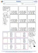 Mathematics - First Grade - Worksheet: Position