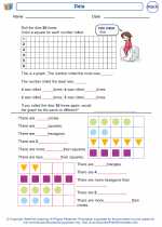 Mathematics - Kindergarten - Worksheet: Data