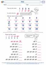 Mathematics - First Grade - Worksheet: Data