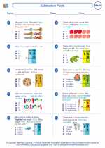 Mathematics - Second Grade - Worksheet: Subtraction Facts