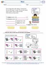 Mathematics - First Grade - Worksheet: Mass