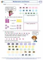 Mathematics - Third Grade - Worksheet: Multiplication and Division