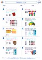 Mathematics - Second Grade - Worksheet: Subtraction Facts