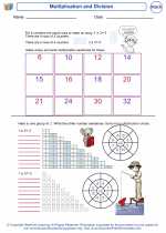 Mathematics - Third Grade - Worksheet: Multiplication and Division