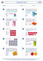 Mathematics - Second Grade - Worksheet: Subtraction Facts