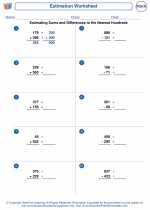 Mathematics - Sixth Grade - Worksheet: Estimation